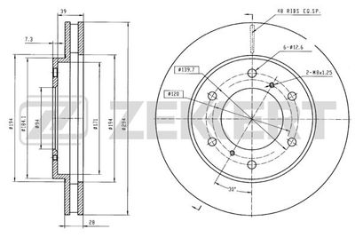 BS5321 ZEKKERT Тормозной диск