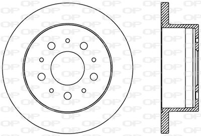 BDA238410 OPEN PARTS Тормозной диск