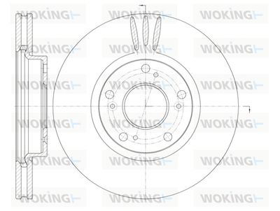 D698510 WOKING Тормозной диск