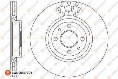 1618881680 EUROREPAR Тормозной диск