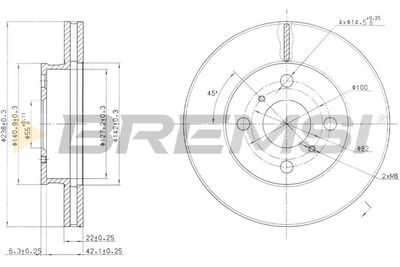 CD6413V BREMSI Тормозной диск