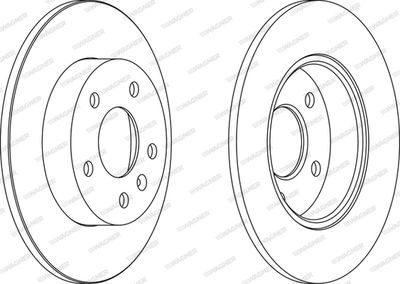 WGR10441 WAGNER Тормозной диск