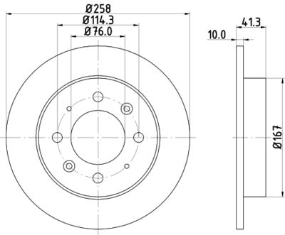 MDC2139 MINTEX Тормозной диск