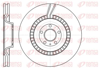 6123810 REMSA Тормозной диск
