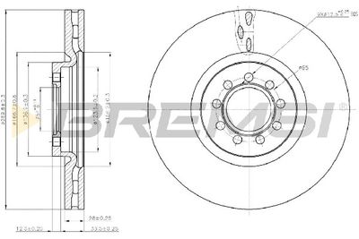 CD5317V BREMSI Тормозной диск