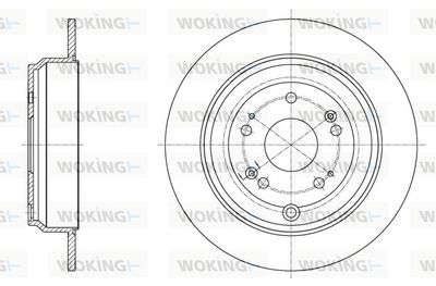 D6251500 WOKING Тормозной диск