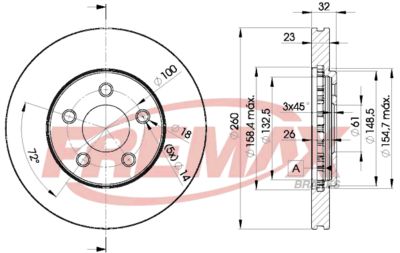 BD6935 FREMAX Тормозной диск