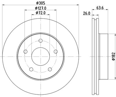 PCD23122 DON Тормозной диск