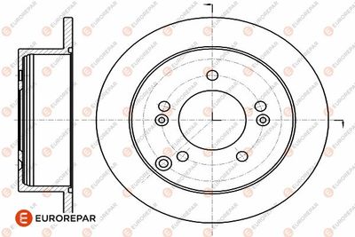 1642774980 EUROREPAR Тормозной диск