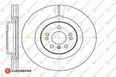 1642758380 EUROREPAR Тормозной диск