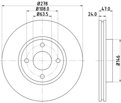 PCD14932 DON Тормозной диск