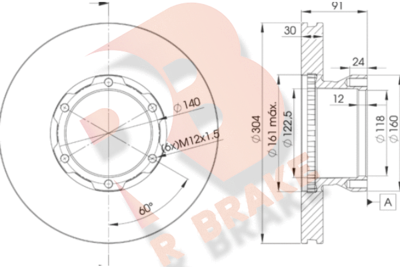 78RBD14240 R BRAKE Тормозной диск