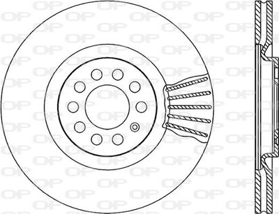 BDA174420 OPEN PARTS Тормозной диск