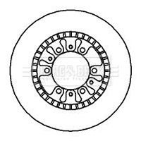 BBD4158 BORG & BECK Тормозной диск