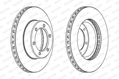DDF614 FERODO Тормозной диск