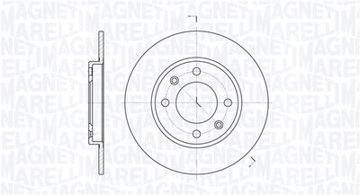 361302040163 MAGNETI MARELLI Тормозной диск