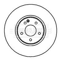 BBD5122 BORG & BECK Тормозной диск