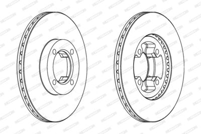 DDF415 FERODO Тормозной диск