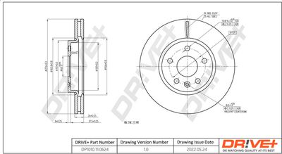 DP1010110624 Dr!ve+ Тормозной диск