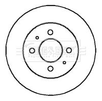 BBD4157 BORG & BECK Тормозной диск