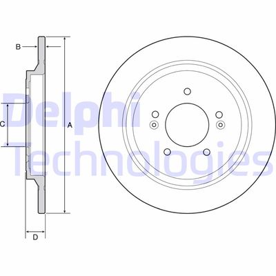 BG4932C DELPHI Тормозной диск