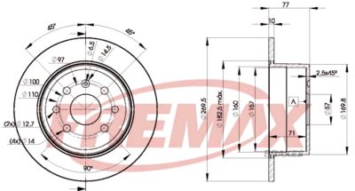 BD9102 FREMAX Тормозной диск