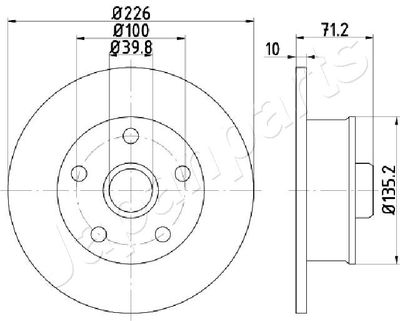 DP0923 JAPANPARTS Тормозной диск