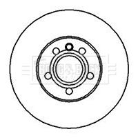 BBD4250 BORG & BECK Тормозной диск