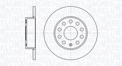 361302040117 MAGNETI MARELLI Тормозной диск