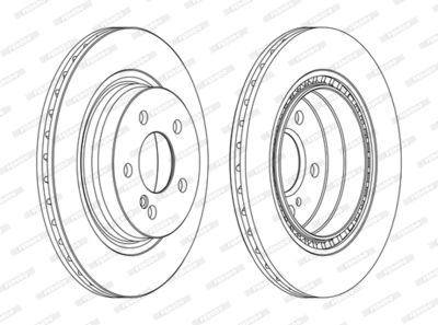 DDF1700C FERODO Тормозной диск