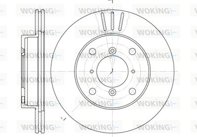 D614310 WOKING Тормозной диск