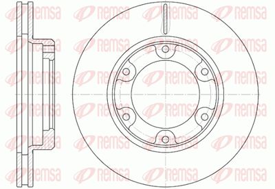 649110 REMSA Тормозной диск