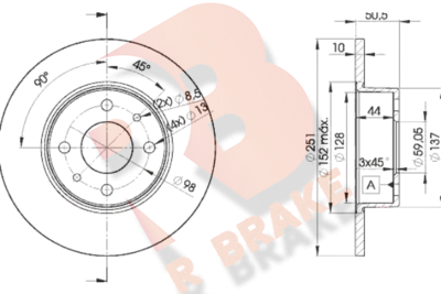 78RBD24070 R BRAKE Тормозной диск