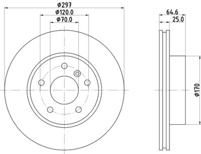 MDC984 MINTEX Тормозной диск