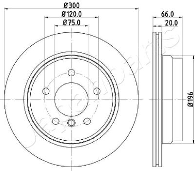 DP0114 JAPANPARTS Тормозной диск