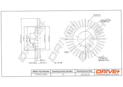 DP1010110706 Dr!ve+ Тормозной диск