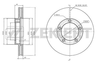 BS5724 ZEKKERT Тормозной диск