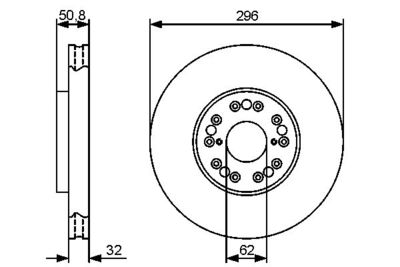 0986479429 BOSCH Тормозной диск