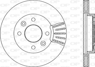 BDA145020 OPEN PARTS Тормозной диск