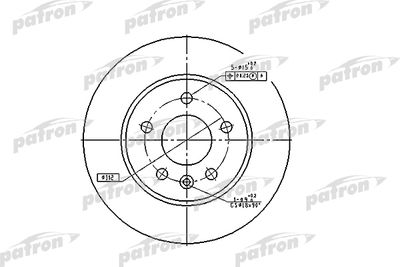 PBD2797 PATRON Тормозной диск