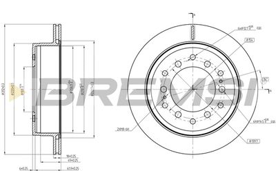 CD8505V BREMSI Тормозной диск