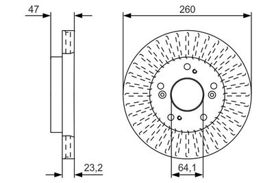 0986479U92 BOSCH Тормозной диск