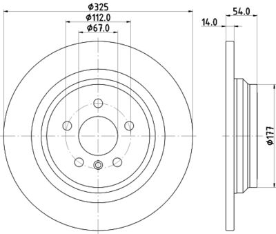 MDC2702 MINTEX Тормозной диск