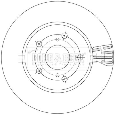 BBD5600 BORG & BECK Тормозной диск