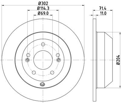 ND6066K NISSHINBO Тормозной диск