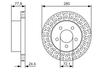 0986479U00 BOSCH Тормозной диск