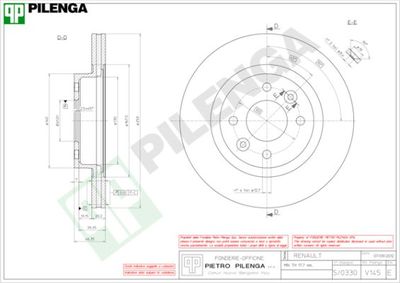 V145 PILENGA Тормозной диск