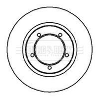 BBD4045 BORG & BECK Тормозной диск