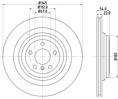 MDC2781C MINTEX Тормозной диск