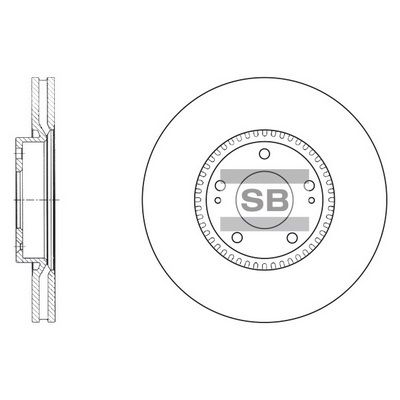 SD1069 Hi-Q Тормозной диск